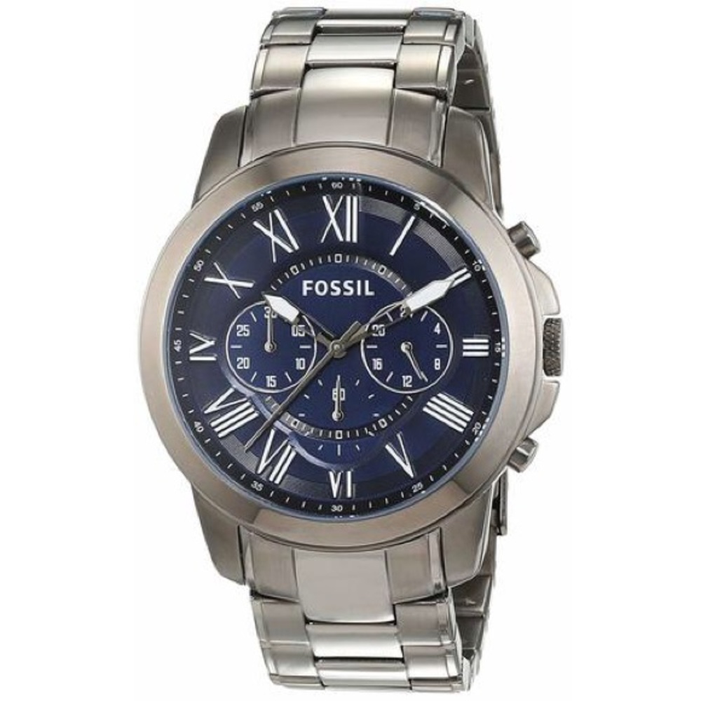 NEW FOSSIL Grant Chrono Men's Watch SS FS4931